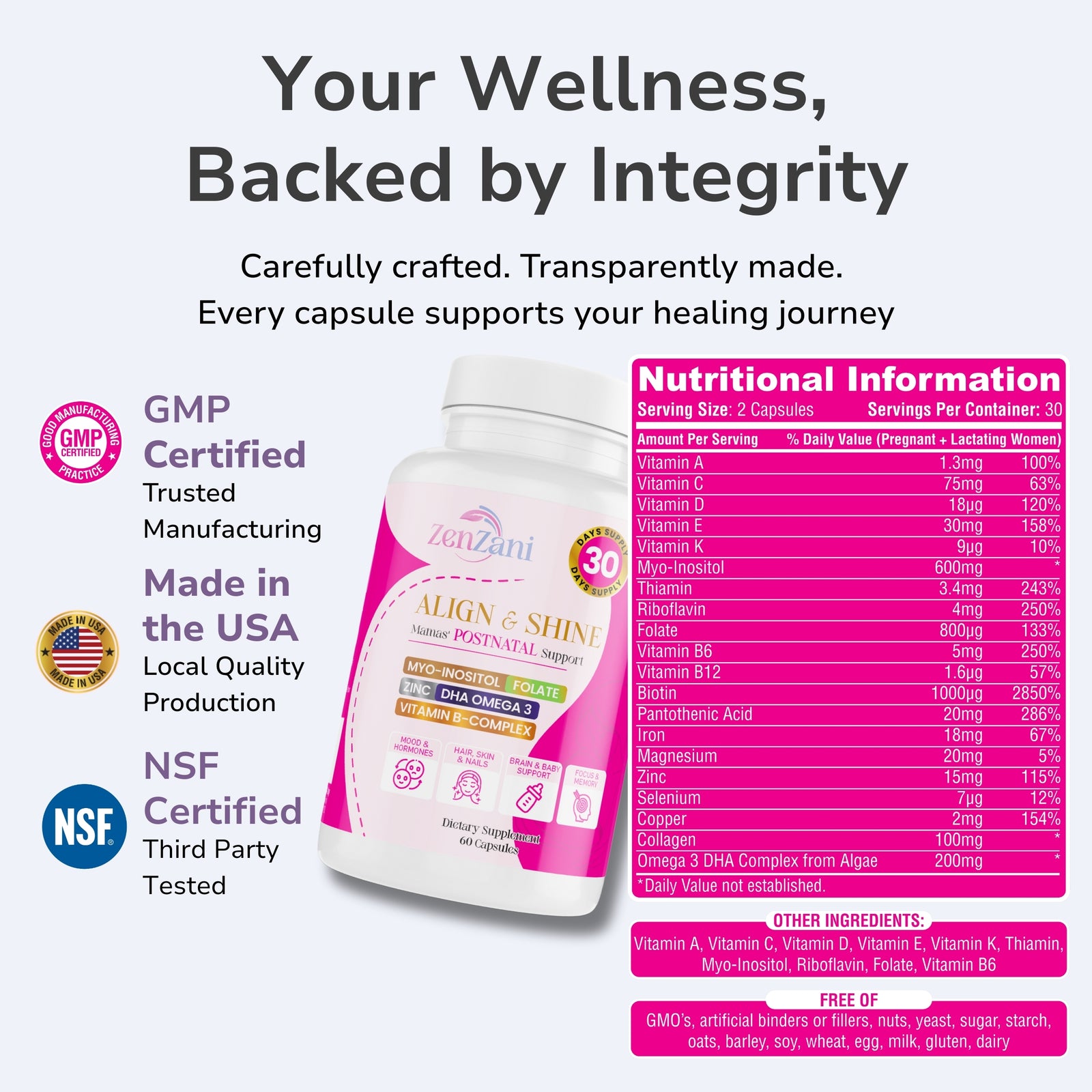 ALIGN & SHINE - Postnatal Multi-Vitamin